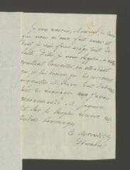 2 vues  - [Grimm, Friedrich Melchior]. Billet autographe non signé [à Jean-Robert Tronchin (1702-1788)].- Mercredi 23 décembre [1778] (ouvre la visionneuse)