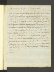 4 vues  - [Tronchin, François]. Copie autographe non signée d\'une lettre à [Friedrich Melchior] Grimm.- 21 mai 1780 (ouvre la visionneuse)