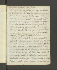 4 vues  - [Tronchin, François]. Copie non autographe, non signée d\'une lettre, l\'adresse et la date autographes, à [Friedrich Melchior] Grimm.- 25 novembre 1780 (ouvre la visionneuse)