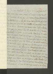 4 vues  - [Grimm, Friedrich Melchior]. Lettre autographe non signée [à François Tronchin].- Paris 22 janvier 1785 (ouvre la visionneuse)