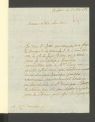 4 vues  - Gabard de Vaux, [Dominique]. Lettre autographe signée à [François] Tronchin.- Soleure, 22 mars 1788 (ouvre la visionneuse)