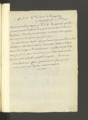 5 vues  - [Tronchin, François]. Copie autographe non signée d\'une lettre à \'Mme la Duch[esse] de Wurtemberg\' [Dorothée de Brandebourg-Schwedt, épouse du duc Frédéric-Eugène de Wurtemberg], à Montbéliard.- 1er septembre 1787 (ouvre la visionneuse)