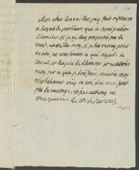 2 vues  - Harcourt [Henri-Claude], comte de. Billet autographe signé [à François Tronchin].- [1765] (ouvre la visionneuse)