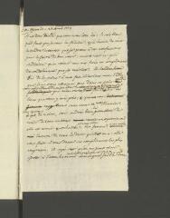 2 vues  - [Tronchin, François]. Brouillon autographe non signé d\'une lettre à [Pierre-Michel] Hennin.- 23 avril 1779 (ouvre la visionneuse)