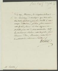 4 vues  - [Henri-Léonard-Jean-Baptiste], Bertin. Lettre non autographe signée à [François] Tronchin.- Paris, 15 février 1784 (ouvre la visionneuse)