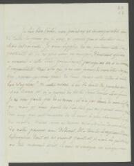 4 vues  - [Grimm, Friedrich Melchior]. Lettre autographe non signée [à François Tronchin].- Paris, 18 janvier 1784 (ouvre la visionneuse)