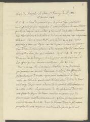12 vues  - [Tronchin, François]. Copies autographes non signées de sa correspondance.- 1784 (ouvre la visionneuse)