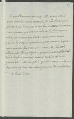 2 vues  - [Tronchin, François]. Copie autographe non signée d\'une lettre [à François-Gabriel Le Fournier de Wargemont].- 8 janvier 1791 (ouvre la visionneuse)