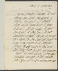 4 vues  - Lullin de Chateauvieux, [Jacques-André]. Lettre autographe signée [à François Tronchin].- Chouilly, 24 avril 1784 (ouvre la visionneuse)