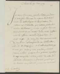 4 vues  - Bertin, [Henri-Léonard-Jean-Baptiste]. Lettre non autographe signée à [François] Tronchin.- Chatou, 19 mai 1779 (ouvre la visionneuse)
