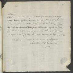 2 vues  - De la Rive, P[ierre-]L[ouis]. Billet autographe signé à [François] Tronchin, à Genève.- [15 ou 16 avril 1783] (taxe postale) (ouvre la visionneuse)