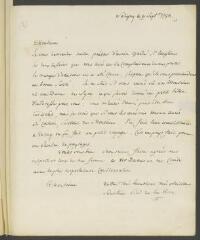 4 vues  - De la Rive, P[ierre-]L[ouis]. Lettre autographe signée à [François] Tronchin, aux Délices.- Céligny, 9 septembre 1783 (ouvre la visionneuse)