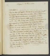 4 vues  - De la Rive, P[ierre-]L[ouis]. Lettre autographe signée à [François] Tronchin, à Genève.- Céligny, 18 janvier 1788 (taxes postale) (ouvre la visionneuse)