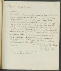 4 vues  - De la Rive, P[ierre-]L[ouis]. Lettre autographe signée à [François] Tronchin, aux Délices.- Vendredi [28 février 1794] (ouvre la visionneuse)