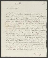 4 vues  - Devigneux, [Jérôme]. Lettre autographe signée [à François Tronchin].- \'Wourzach en Souabe\', 5 juin 1786 (ouvre la visionneuse)