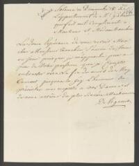 4 vues  - Devigneux, [Jérôme]. Billet autographe signé à [François] Tronchin-Fromaget, à Genève.- Soleure, 18 [mai 1788] (ouvre la visionneuse)