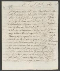 4 vues  - Devigneux, [Jérôme]. Lettre autographe signée [à François Tronchin].- Strasbourg, 16 janvier 1788 (ouvre la visionneuse)