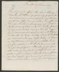 4 vues  - [Devigneux, Jérôme]. Lettre autographe signée [à François Tronchin].- Munich, 8 février 1791 (ouvre la visionneuse)