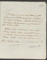 2 vues  - [Villierre, de]. Billet autographe non signé, écrit à la troisième personne, à [François] Tronchin.- Paris, 24 janvier 1789 (ouvre la visionneuse)