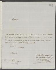 2 vues  - [Villierre, de]. Lettre autographe signée [à François Tronchin].- Paris, 10 août 1789 (ouvre la visionneuse)