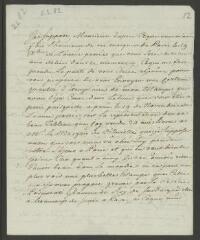 4 vues  - Devigneux, [Jérôme]. Lettre autographe signée à [François] Tronchin, à Genève.- Mannheim, 8 mars 1782 (taxes postales) (ouvre la visionneuse)