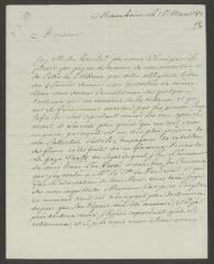 6 vues  - Devigneux, [Jérôme]. Lettre autographe signée [à François Tronchin].- Mannheim, 15 mars 1783 (ouvre la visionneuse)