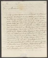 4 vues  - Devigneux, [Jérôme]. Lettre autographe signée à [François] Tronchin, à Genève.- Mannheim, 7 janvier 1784 (taxes postales) (ouvre la visionneuse)
