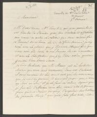 4 vues  - Devigneux, [Jérôme]. Lettre autographe signée [à François Tronchin].- Paris, 4 juillet 1784 (ouvre la visionneuse)