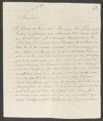 4 vues  - Devigneux, [Jérôme]. Lettre autographe signée [à François Tronchin].- Paris, 21 juillet 1784 (ouvre la visionneuse)