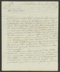 4 vues  - Devigneux, [Jérôme]. Lettre autographe signée à [François] Tronchin, à Genève.- Mannheim, 12 janvier 1777 (taxes postales) (ouvre la visionneuse)