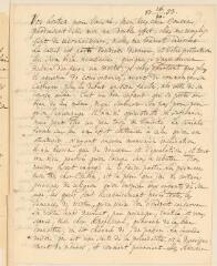 4 vues  - Tronchin, T[héodore]. Lettre autographe signée à son cousin [Louis Tronchin].- 16 octobre 1753 (ouvre la visionneuse)