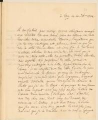 2 vues  - Tronchin, T[héodore]. Lettre autographe signée à son cousin [Louis Tronchin].- Etoy, 20 septembre 1754 (ouvre la visionneuse)