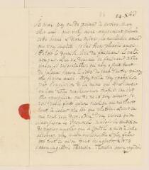 4 vues  - [Tronchin, Théodore]. Lettre autographe non signée à Jacob [Tronchin].- 14 décembre [1767] (marque et taxe postales) (ouvre la visionneuse)