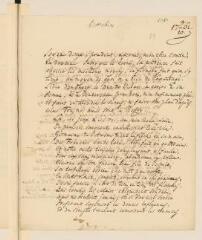 4 vues  - [Tronchin, Théodore]. Lettre autographe non signée à [Louis-Joseph de Ponte], comte d\'Albaret.- 9 octobre 1761 (ouvre la visionneuse)
