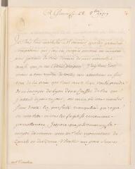 4 vues  - Lautrec, [Daniel-François de Gelas de Voisins d\'Ambres, vicomte de]. Lettre non autographe, signée, à [Jean] Tronchin.- Genève, 28 octobre 1737 (ouvre la visionneuse)