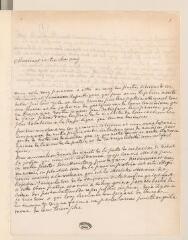 4 vues  - Lullin de Chalex Confignon, [id est Lullin de Chateauvieux, Charles]. Lettre autographe signée à [Jean] Tronchin, ancien conseiller, à Genève.- Choully, 9 décembre 1734 (ouvre la visionneuse)