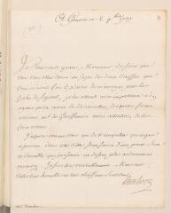 4 vues  - Lautrec, [Daniel-François de Gelas de Voisins d\'Ambres, vicomte de]. Lettre non autographe signée à [Jean] Tronchin.- Genève, 2 novembre 1737 (ouvre la visionneuse)