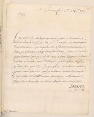 4 vues  - Lautrec, [Daniel-François de Gelas de Voisins d\'Ambres, vicomte de]. Lettre non autographe signée à [Jean] Tronchin à Lyon.- Genève, 23 décembre 1737 (ouvre la visionneuse)