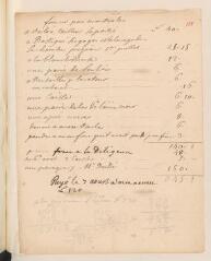 2 vues  - [Tronchin, Pierre]. Comptes de diverses fournitures et dépenses faites pour son oncle [Jean Tronchin], payées le 7 août [1727] (ouvre la visionneuse)