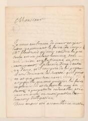 4 vues  - Sartoris, D[avid]. Lettre autographe signée à [Jean] Tronchin, conseiller d\'Etat, à Genève.- Genève, 16 décembre 1734 (ouvre la visionneuse)