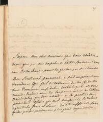 4 vues  - Saconay, [Marc-Charles-Frédéric] de. Lettre autographe signée [à Jacob Tronchin-Calandrini].- Payerne, 4 juin 1767 (ouvre la visionneuse)
