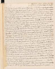 4 vues  - [Crommelin, Jean-Pierre]. Lettre autographe non signée à Jacob Tronchin, ancien auditeur à Genève.- 3 juillet [1762] (taxe postale) (ouvre la visionneuse)