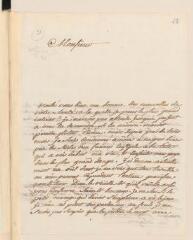 2 vues  - Blavet, [Jean-Louis]. Lettre autographe signée à [François Tronchin].- 12 janvier 1778 (ouvre la visionneuse)