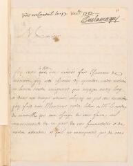 4 vues  - Sainctot, Chevalier de. Lettre autographe signée [à Jean Tronchin].- Paris, 10 décembre 1727 (ouvre la visionneuse)