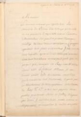 4 vues  - \'Chelamar\' [id est Cellamare, Antonio Giudice], prince de. Lettre non autographe signée [à Daniel de] Martine.- Paris, samedi 10 décembre 1718 (ouvre la visionneuse)