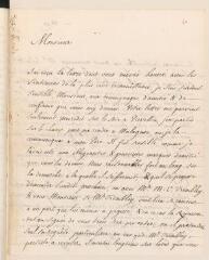 6 vues  - Chapeaurouge, J[ean-Jacques] de. Lettre autographe signée [à Jean Tronchin].- Prévessin, 15 juillet 1735 (ouvre la visionneuse)