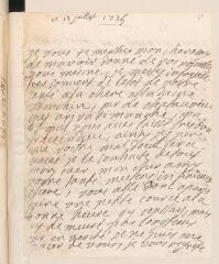 4 vues  - [Calandrini, Julie, épouse de Jean-Louis]. Lettre autographe non signée à [Jean] Tronchin.- 13 juillet 1735 (ouvre la visionneuse)