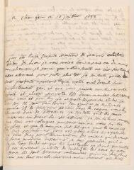 4 vues  - Marsay, Charlotte de. Lettre autographe signée au conseiller [Jean] Tronchin.- Changin, 10 juillet 1735 (ouvre la visionneuse)