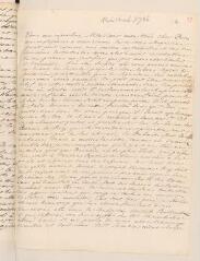 2 vues  - [Tronchin, Jean-Robert]. Lettre autographe non signée à son père [Jean Tronchin].- Paris, 16 octobre 1736 (ouvre la visionneuse)
