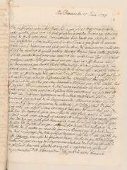 4 vues  - Crommelin, P[ierre]. Lettre autographe signée à [Jean] Tronchin, Conseiller d\'Etat, à Genève.- Aix[-les-Bains].- Dimanche 27 et lundi [28] juin 1734 (taxe postale) (ouvre la visionneuse)